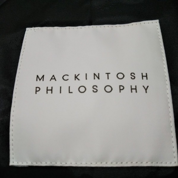 マッキントッシュフィロソフィー MACKINTOSH PHILOSOPHY サイズ40 M - 黒×グレー メンズ 長袖/秋 美品 コート_画像3