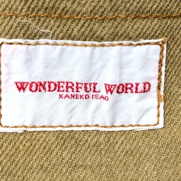 ワンダフルワールド WONDERFUL WORLD - ベージュ レディース ノースリーブ/ロング/デニム ワンピース_画像3