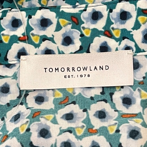 トゥモローランド TOMORROWLAND サイズ36 S - グリーン×白×マルチ レディース 長袖/ロング ワンピース_画像3