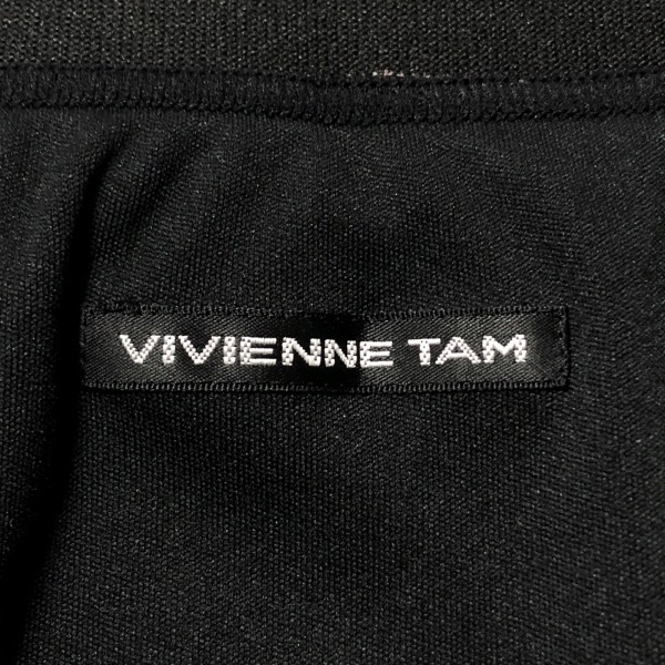 ヴィヴィアンタム VIVIENNE TAM スカート サイズ0 XS 黒×レッド×マルチ レディース ウエストゴム/花柄/ひざ丈 ボトムス_画像3