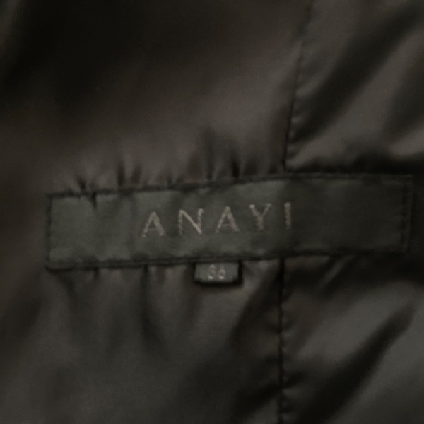 アナイ ANAYI ダウンコート サイズ36 S - 黒 レディース 長袖/ジップアップ/冬 コート_画像3