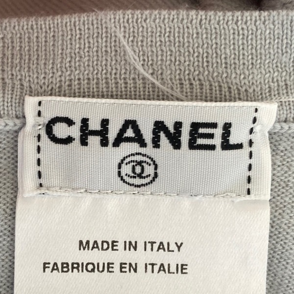 シャネル CHANEL 半袖セーター サイズ36 S P19804 - グレー レディース クルーネック 02A トップス_画像3