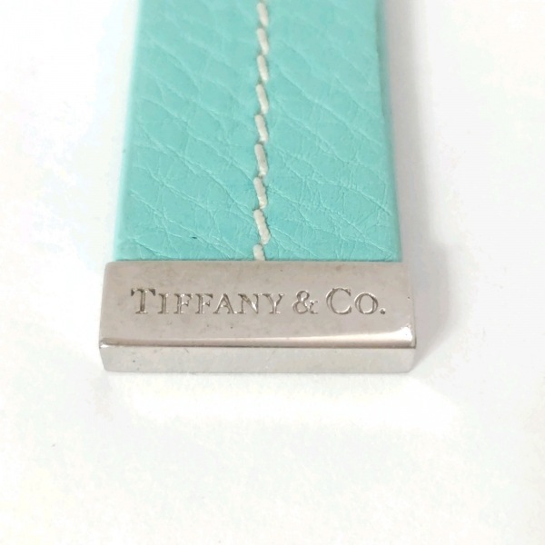 ティファニー TIFFANY&Co. キーホルダー(チャーム) - レザー×金属素材 ティファニーブルー×シルバー キーリング キーホルダー_画像3