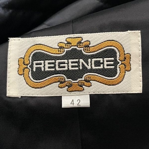 レジアンス REGENCE サイズ42 L - 黒 レディース 長袖/肩パッド/秋/冬 コート_画像3