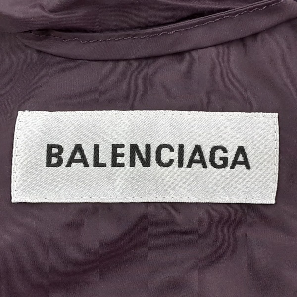 バレンシアガ BALENCIAGA サイズ34 S 518184 - パープル レディース 春・秋物/バックロゴ/フード収納可 コート_画像3