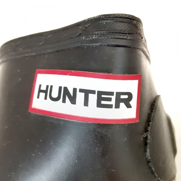 ハンター HUNTER レインブーツ EU 37 - ラバー 黒 レディース 靴_画像5