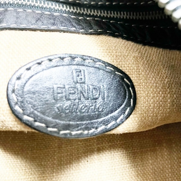 フェンディ FENDI ショルダーバッグ 8BT109 セレリア レザー 黒 ステッチ バッグ_画像8