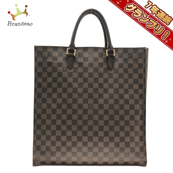 ルイヴィトン LOUIS VUITTON トートバッグ N51140 サック・プラ(旧型) ダミエ・キャンバス エベヌ MI0014 バッグ ダミエ_画像1