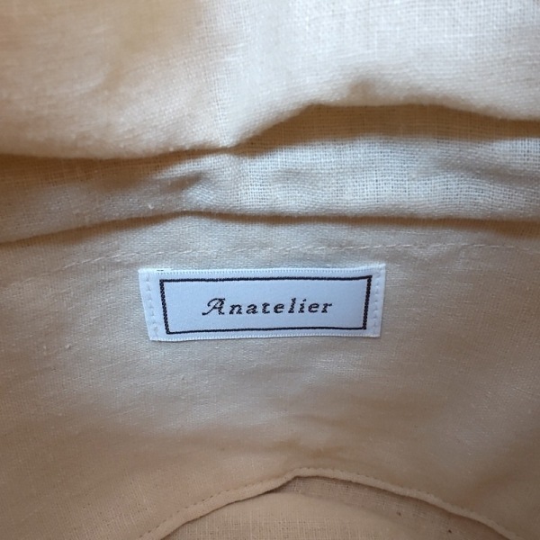 アナトリエ anatelier ハンドバッグ - ストロー ベージュ パール/巾着型/かごバッグ バッグ_画像8
