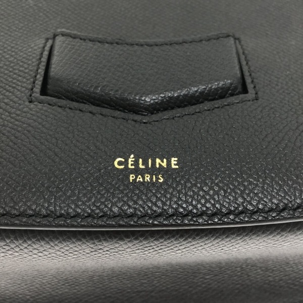 セリーヌ CELINE ショルダーバッグ トロッターコンパクト レザー 黒 美品 バッグ_画像7