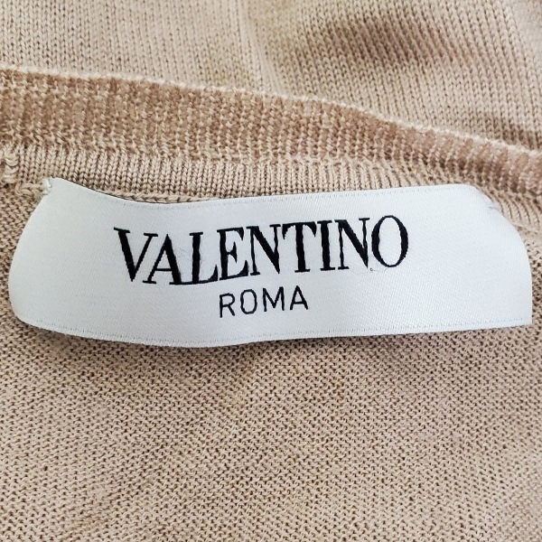 バレンチノローマ VALENTINO ROMA カーディガン サイズ38 M - ライトブラウン×ベージュ レディース 長袖/レース トップス_画像3
