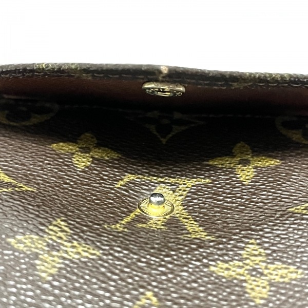 ルイヴィトン LOUIS VUITTON Wホック財布 190 ポルトモネビエ(旧型) モノグラム・キャンバス - 853 財布 モノグラム_画像7