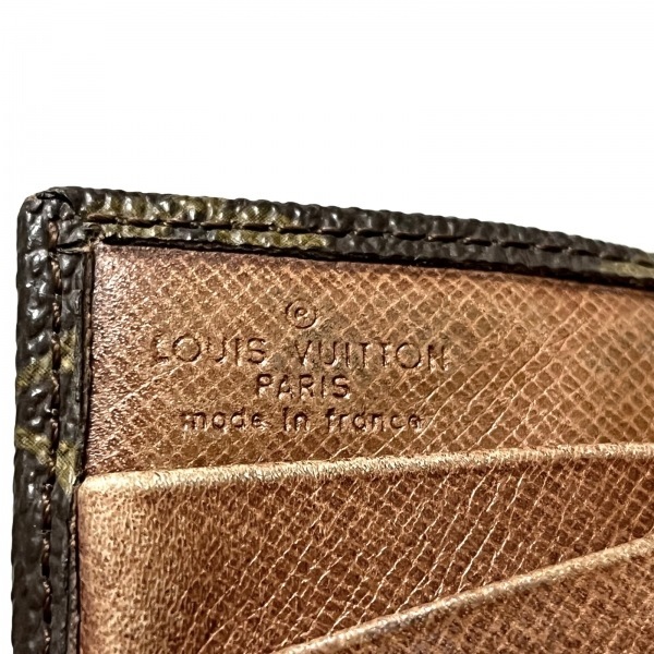 ルイヴィトン LOUIS VUITTON Wホック財布 190 ポルトモネビエ(旧型) モノグラム・キャンバス - 853 財布 モノグラム_画像5