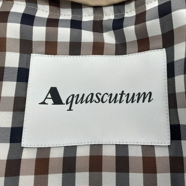 アクアスキュータム Aquascutum トレンチコート サイズ6 M - ベージュ レディース 長袖/春/秋 コート_画像3