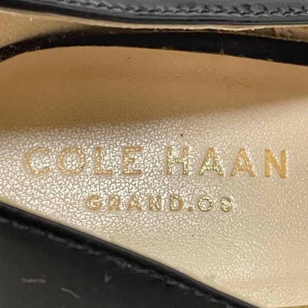 コールハーン COLE HAAN パンプス 8B - エナメル（レザー） 黒 レディース オープントゥ 靴_画像5