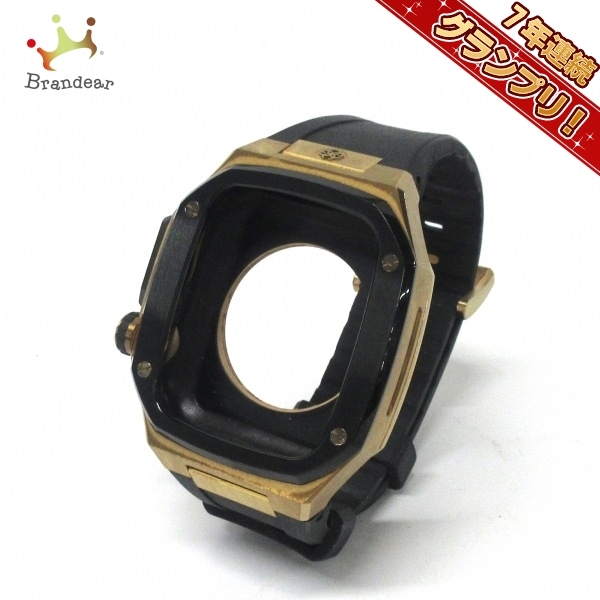 ゴールデンコンセプト GOLDEN CONCEPT SP-45 Apple Watch Case ステンレススチール×ラバー 黒×ゴールド アップルウォッチケース 小物