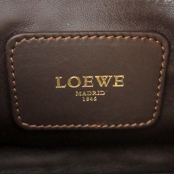 ロエベ LOEWE ハンドバッグ 352.25A03M アマソナ28 クロコダイル ベージュ バッグ_画像8