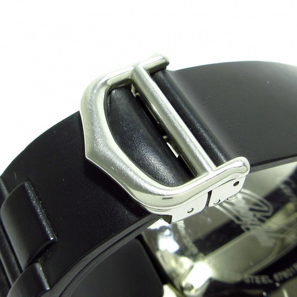 Cartier(カルティエ) 腕時計 マスト21 クロノスカフLM W10125U2 メンズ SS/ラバーベルト/クロノグラフ 黒_画像9
