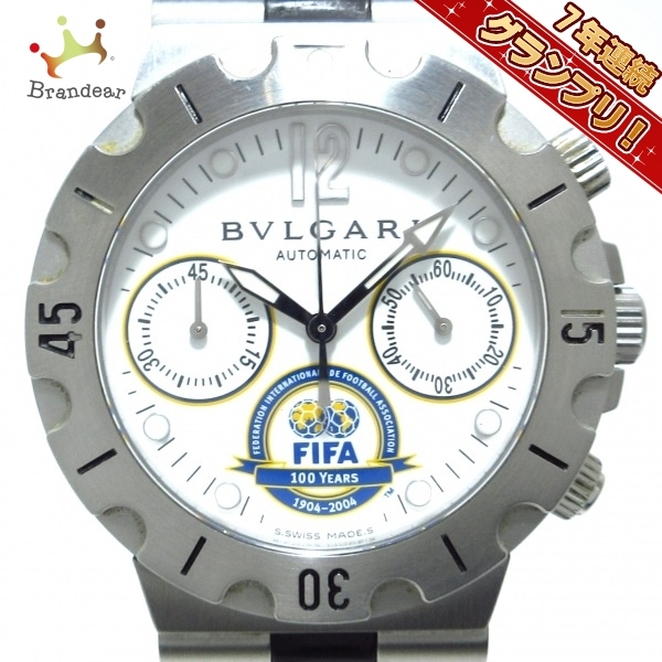 BVLGARI(ブルガリ) 腕時計 ディアゴノ プロフェッショナル スクーバ SCB38S / SC38WSV メンズ 白
