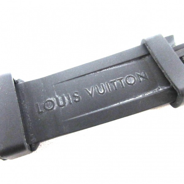 ルイヴィトン LOUIS VUITTON R15173 - ラバー×金属素材 黒×シルバー 腕時計替えベルト/タンブール用替えベルト/モノグラム BW1108 小物_画像3