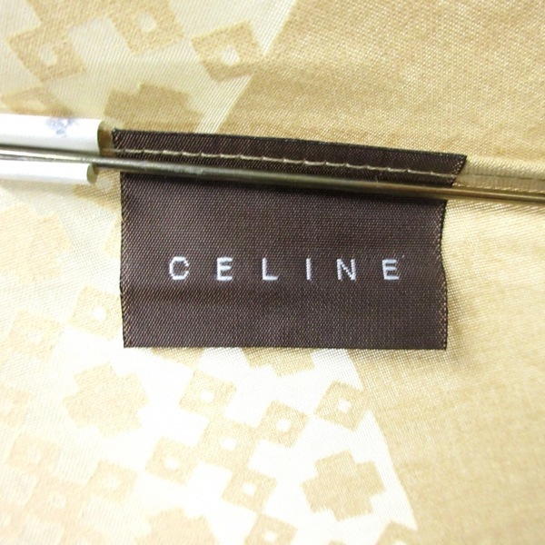 セリーヌ CELINE 折りたたみ傘 - 化学繊維 ライトブラウン 傘_画像2
