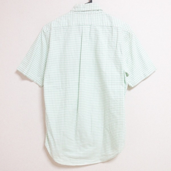ラルフローレン RalphLauren 半袖シャツ サイズXS - 白×グリーン メンズ チェック柄 トップス_画像2