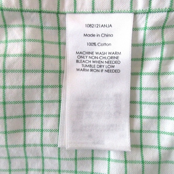 ラルフローレン RalphLauren 半袖シャツ サイズXS - 白×グリーン メンズ チェック柄 トップス_画像5