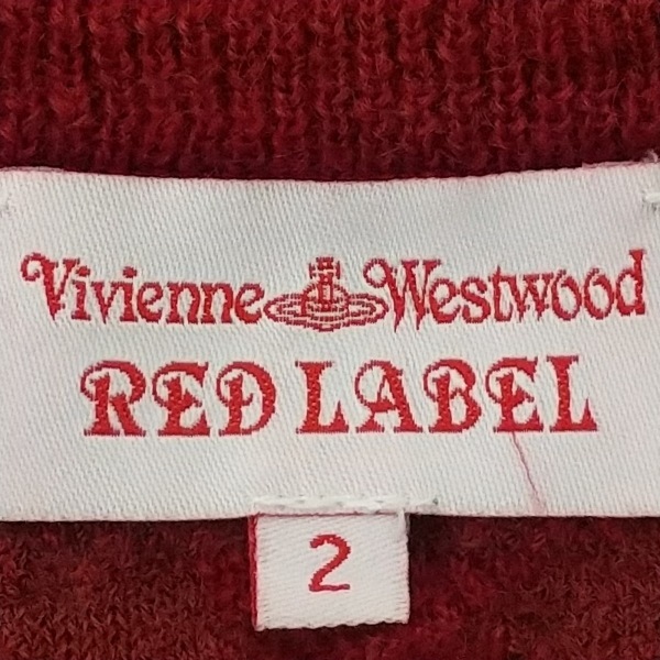 ヴィヴィアンウエストウッドレッドレーベル VivienneWestwoodRedLabel 長袖セーター サイズ2 M - レッド レディース クルーネック トップス_画像3
