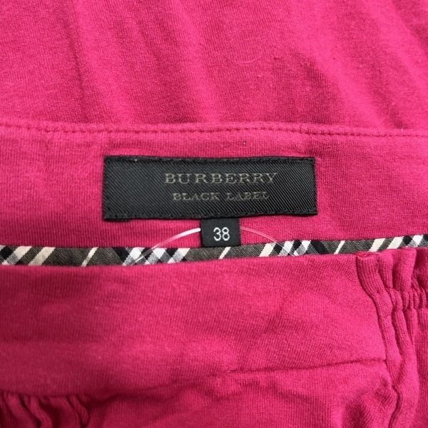 バーバリーブラックレーベル Burberry Black Label 半袖カットソー サイズ38 M - レッド レディース トップス_画像3