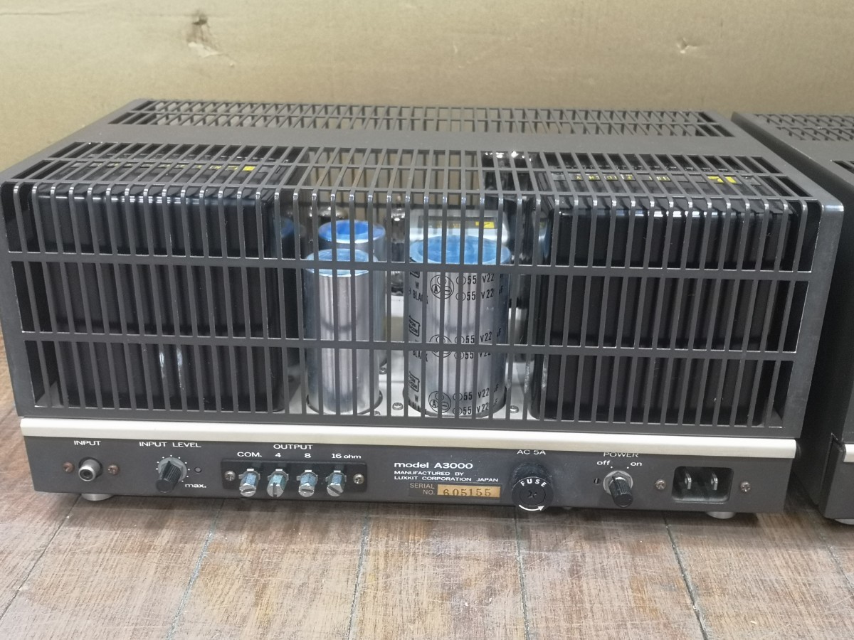 [中古 真空管モノラルパワーアンプペア 説明書付き]LUXMAN LUXKIT A3000 _画像5