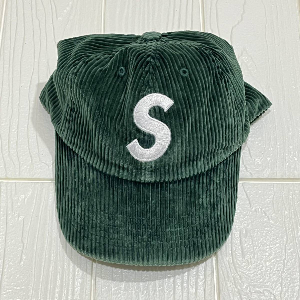 Yahoo!オークション - 【新品】Supreme Corduroy S Logo 6-Panel Green