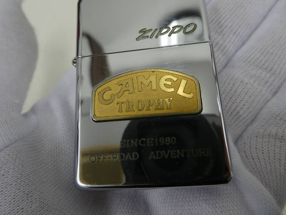 ☆ ZIPPO ジッポー CAMEL TROPHY シルバー ライター 喫煙具 ジャンク品 中古品 1円スタート ☆_画像8