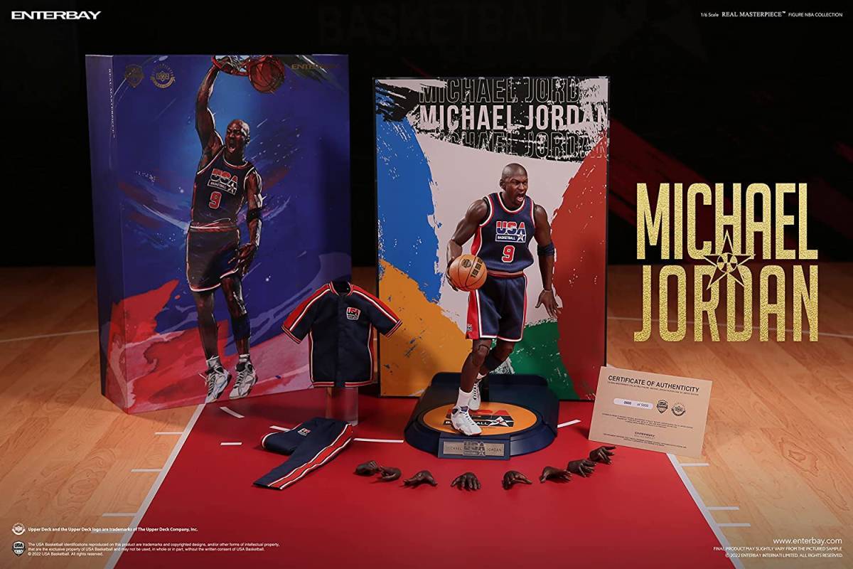 【新品未開封品！】マイケル・ジョーダン 1/6 フィギュア バルセロナ 1992 限定Ver. リアルマスターピース NBAコレクション エンターベイ_画像1