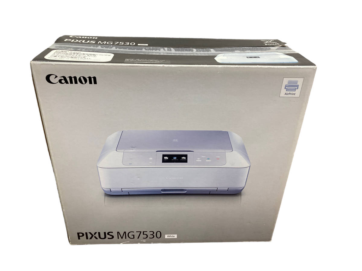 【新品未使用品】Canon キャノン プリンター PIXUS　MG7530 インクジェットプリンター ホワイト_画像1