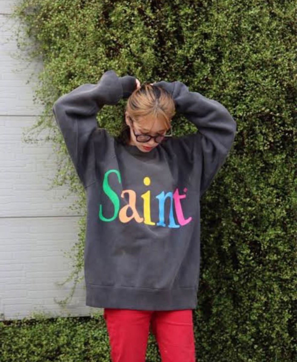 セントマイケル SAINT MICHAEL 22AW レインボーロゴスウェット セントマイケル SAINT MICHAEL 22AW レインボーロゴスウェット