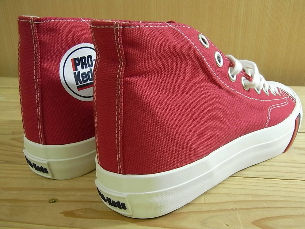 PRO-Keds ★ プロケッズ スニーカー ロイヤルアメリカ 25.5cm レッド US7.5 コットンキャンバス ハイカット 新品 タグ付 ⑩_画像3