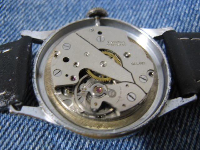 1950年代 ORIS ミリタリー 32.5mm アンティーク手巻腕時計 稼働品 注油済み_画像5