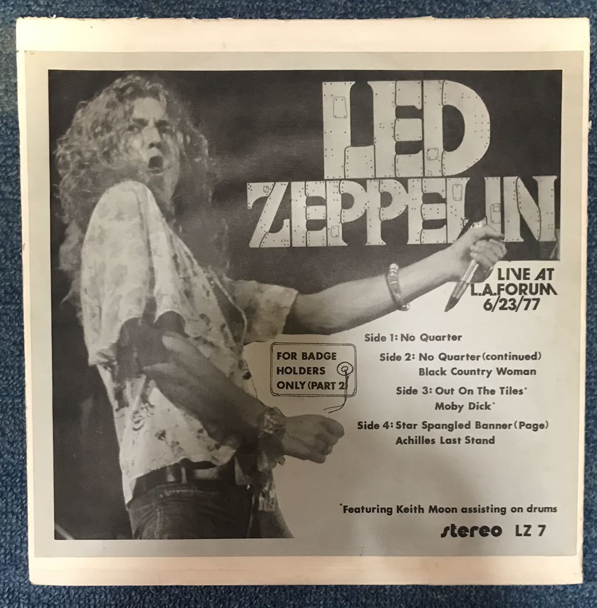 Led Zeppelin For Badge Holders Only Pt.2 2LP rare US LZ7A-D vintage original tmoq tmq bootleg ブート Vg/Ex2_画像1