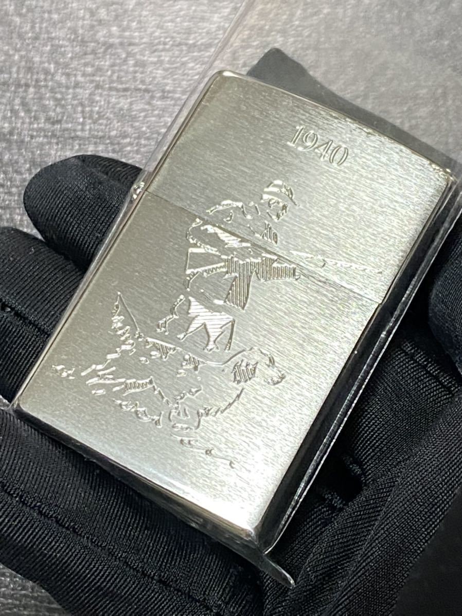 zippo ドック ハンター 1940 前面加工 希少モデル 2015年製 シルバーインナー 2015年製_画像1