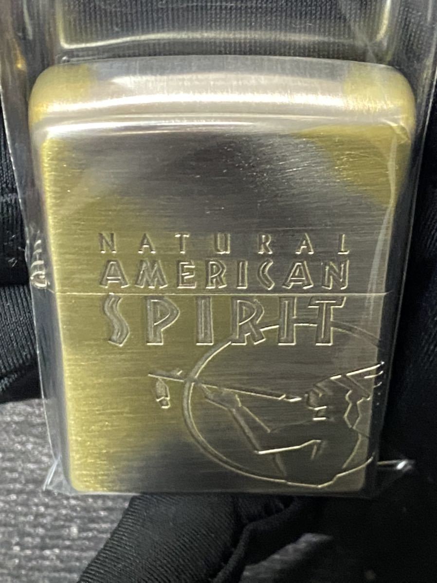 zippo アメリカンスピリット 2面連続刻印 限定品 特殊加工 希少モデル 2018年製 NATURAL AMERICAN SPIRIT ケース 保証書付き_画像5