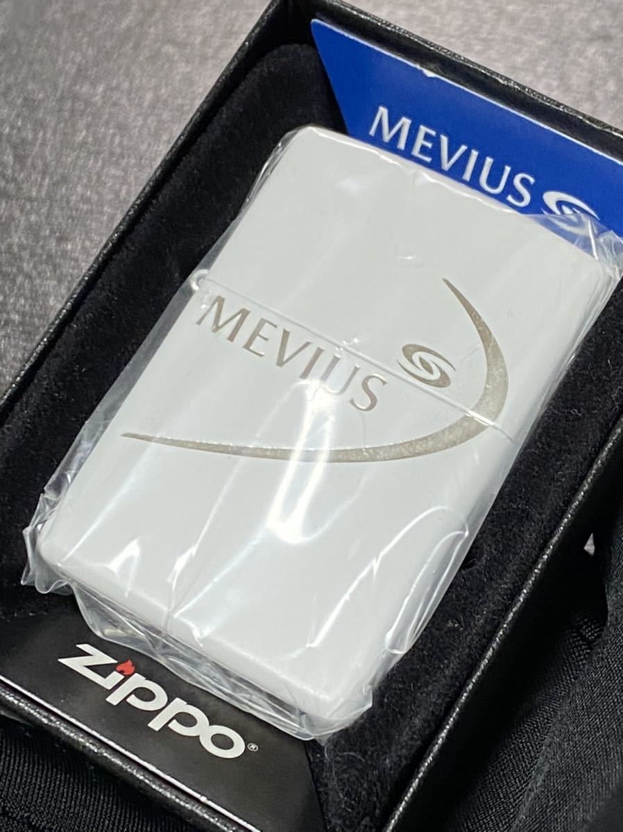 zippo メビウス 限定品 ホワイト 希少モデル 2016年製 ② MEVIUS ケース 保証書付き