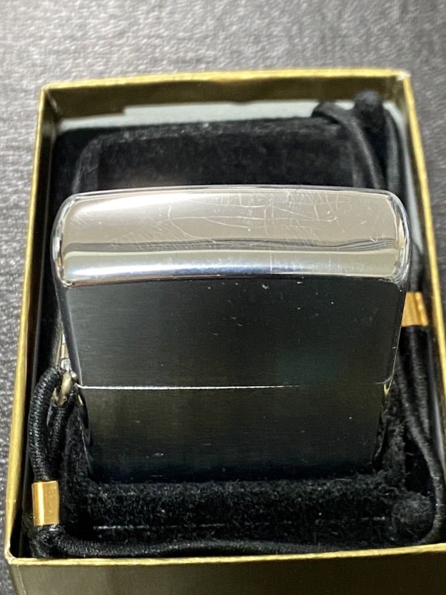 zippo シルバー 三角カン ストラップ silver 希少モデル ヴィンテージ 2002年製 専用ケース 保証書付き_画像4