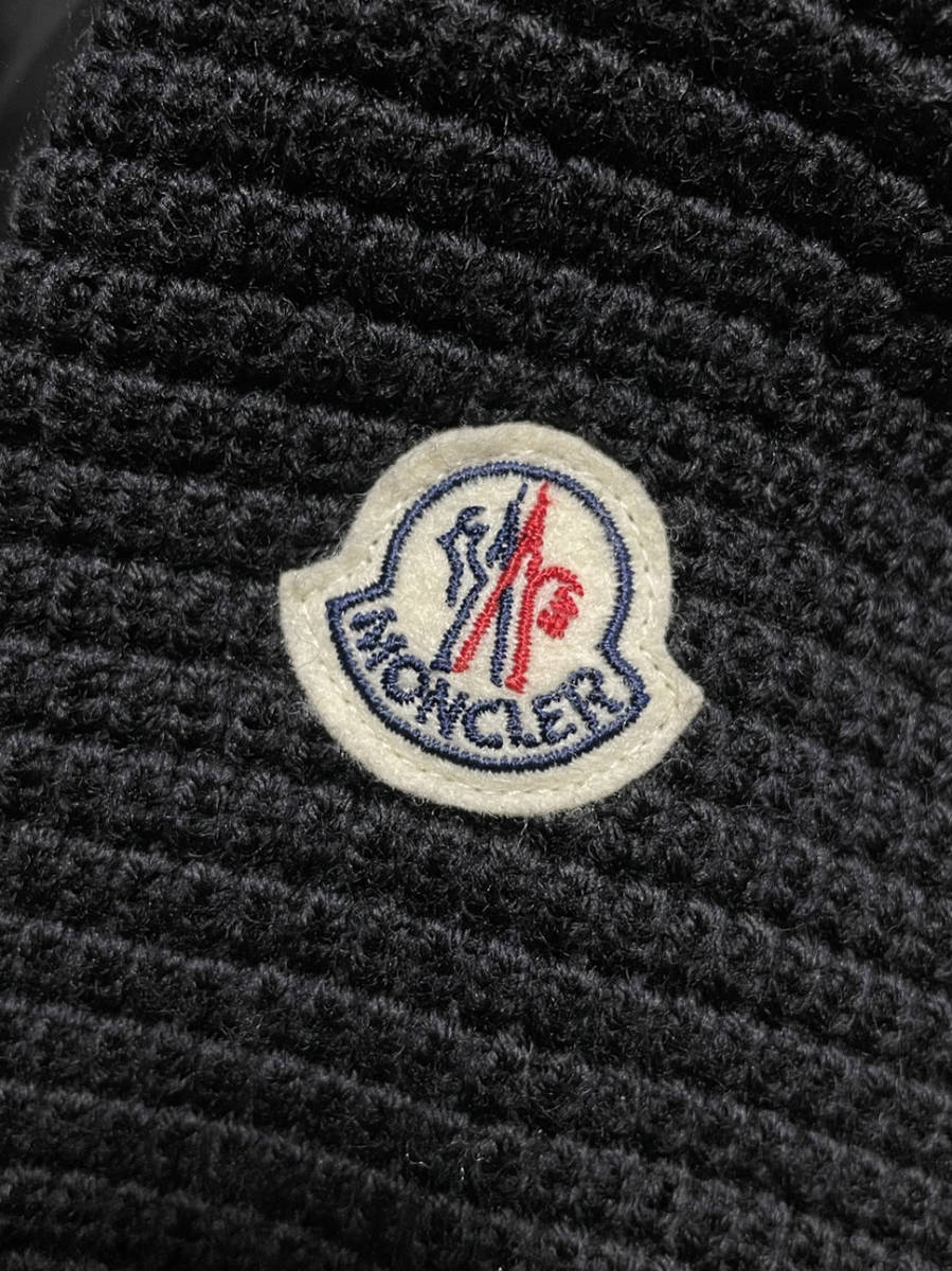 国内正規 MONCLER MAGLIONE TRICOT CARDIGAN モンクレール マグリオン ニット ダウンジャケット カーディガン ブラック サイズXS*パーカー_画像4