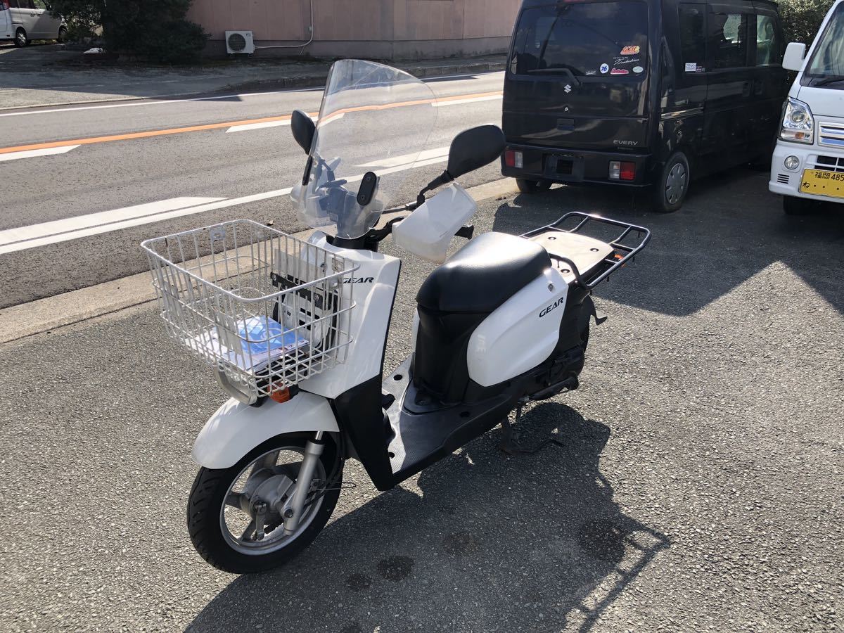 福岡県 南部発 ヤマハ ニュースギア 4サイクルFIモデル リースアップ車両 銀行で使用 近県配達可 遠方陸送可 UA07J 新聞 ポスティング_画像2