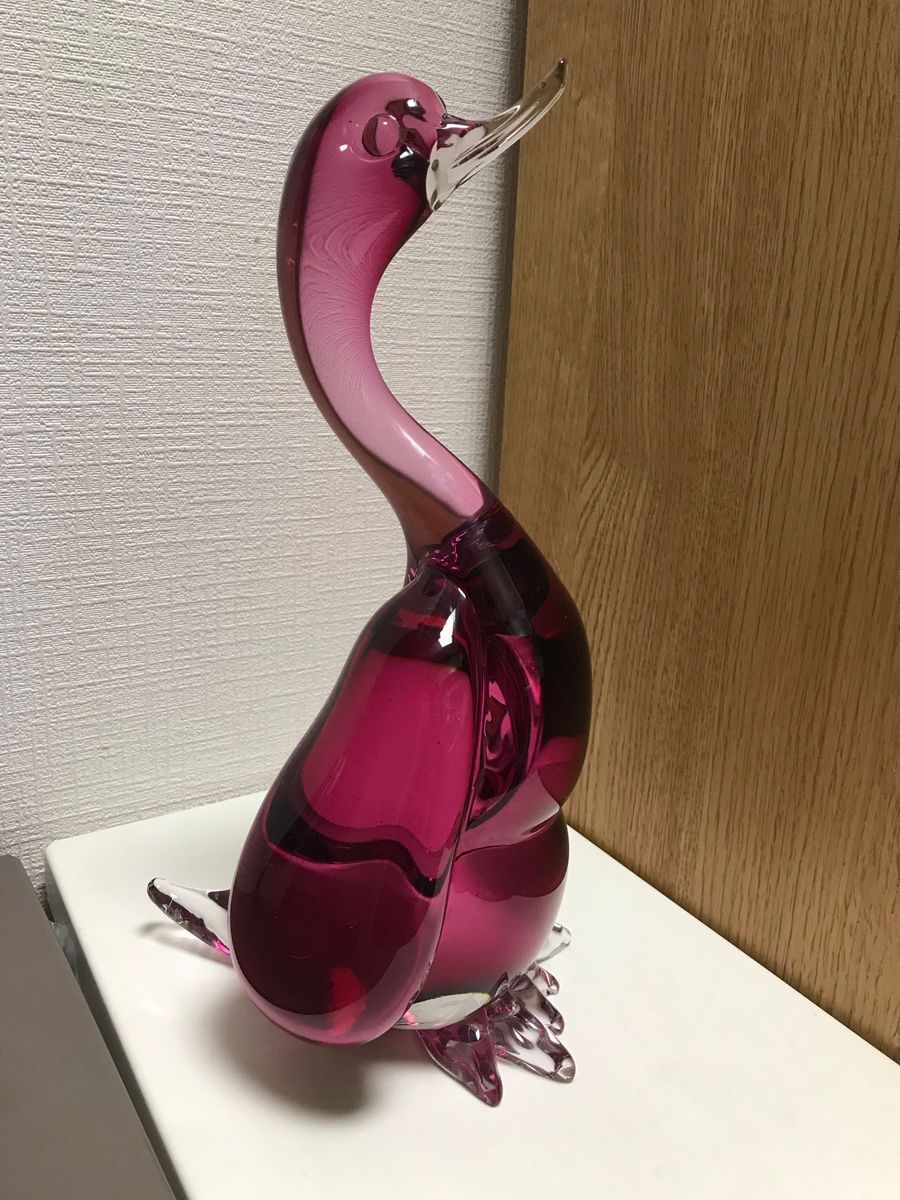 ベネチアンガラス バード 鳥 アヒル? オブジェ