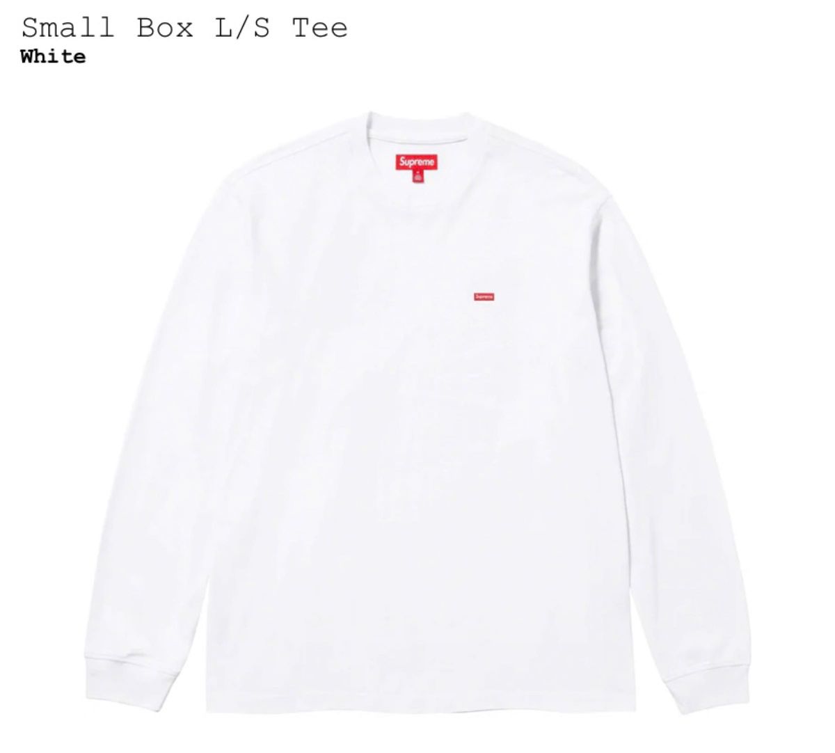 Supreme Small Box L/S Tee White サイズL｜Yahoo!フリマ（旧PayPay