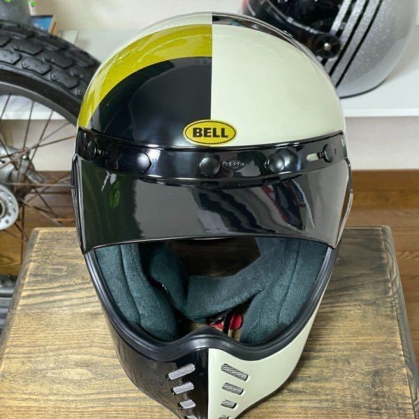 ★BELL Moto-3 Atwyld Orbit ベル モト3 復刻版 オフロードヘルメット ブラック&オフホワイト/M 輸入品 安心の即納ですの画像7