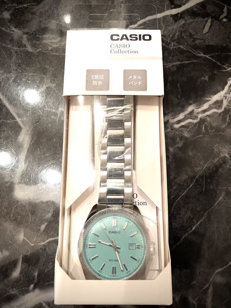 カシオ CASIO Collection STANDARD カシオ コレクション スタンダード MTP-1302D-2A2JF ターコイズブルー  Tiffany ブルー 保証書付