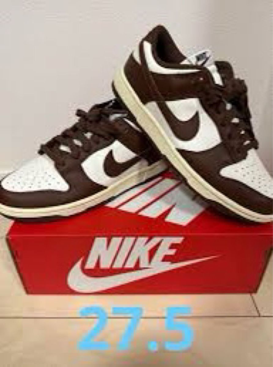 W NIKE DUNK LOW cacao wow 27cm スニーカー シューズ ナイキ ブラウン　【希少メンズサイズ】