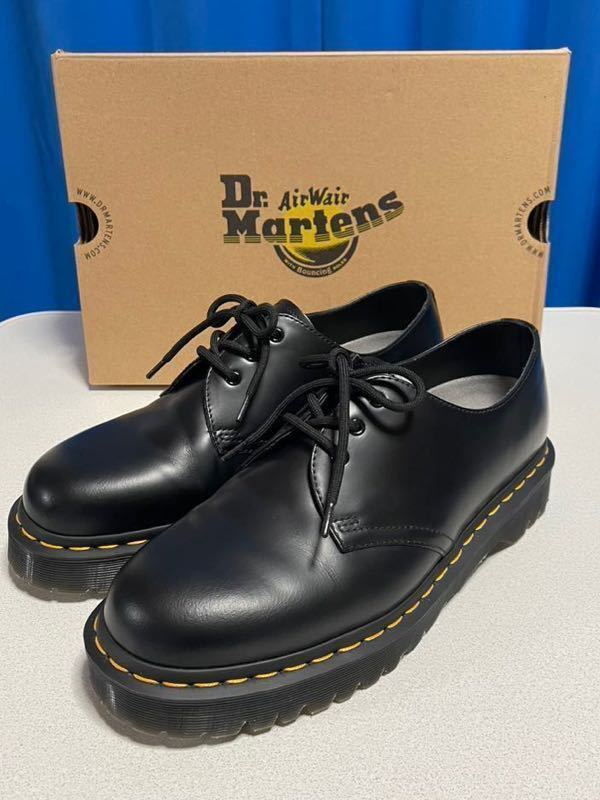 Dr.Martens 1461 BEX/ドクターマーチン 1461 ベックス UK8 黒 箱付き インソールサイズ調整 26.5cm_画像1